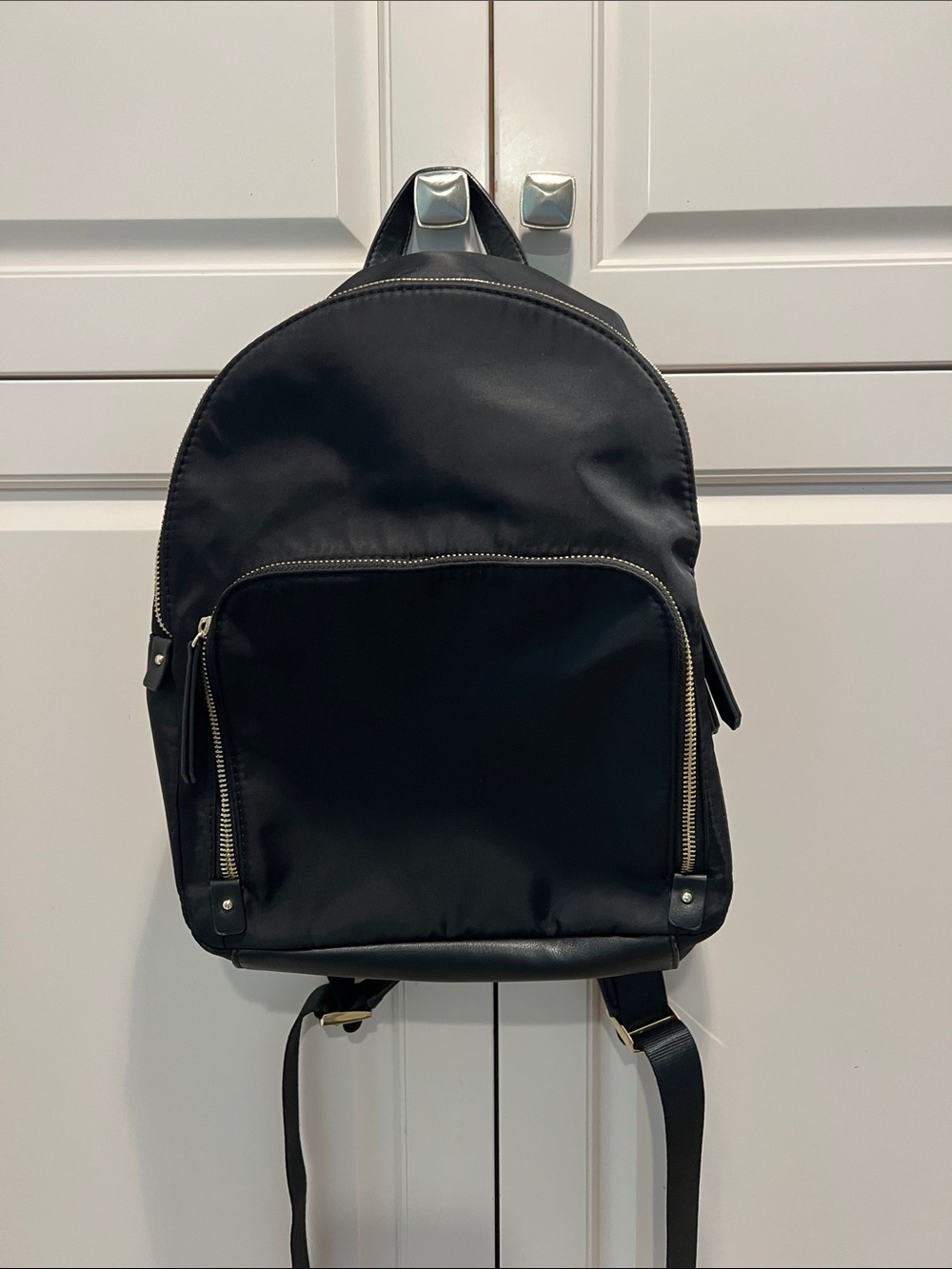 Kate & Alex Classic Black Nylon Men’s Backpack - Minimal Design 🆕